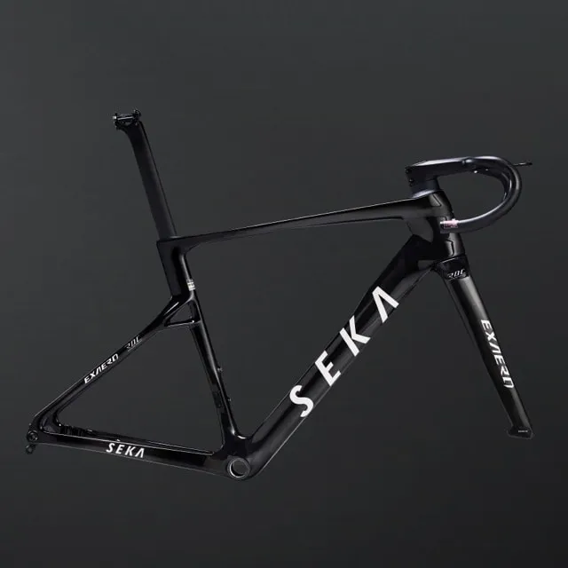 SEKA ExAero RDC frameset on a studio pedestal