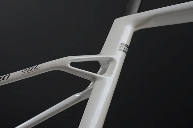 SEKA ExAero RDC white dropped seatstays and UCI sticker