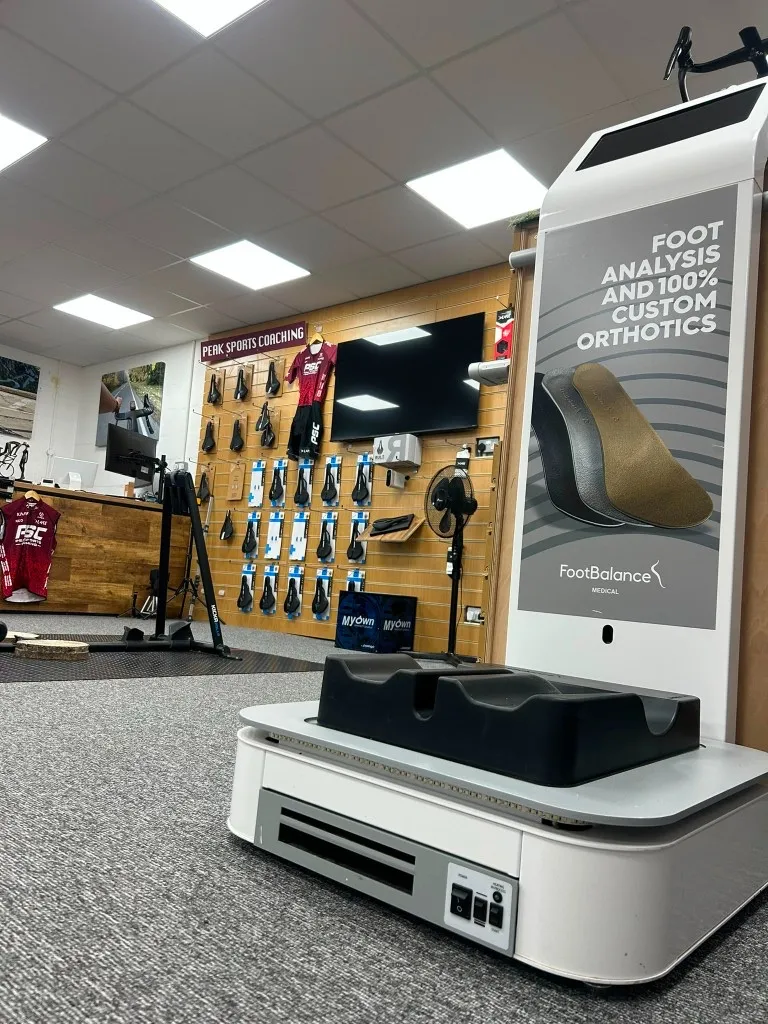 FootBalance medical foot analysis scanner in the PSC studio