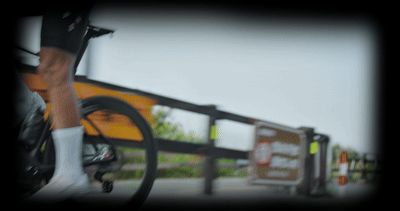 SEKA Spear on the road — rider in motion